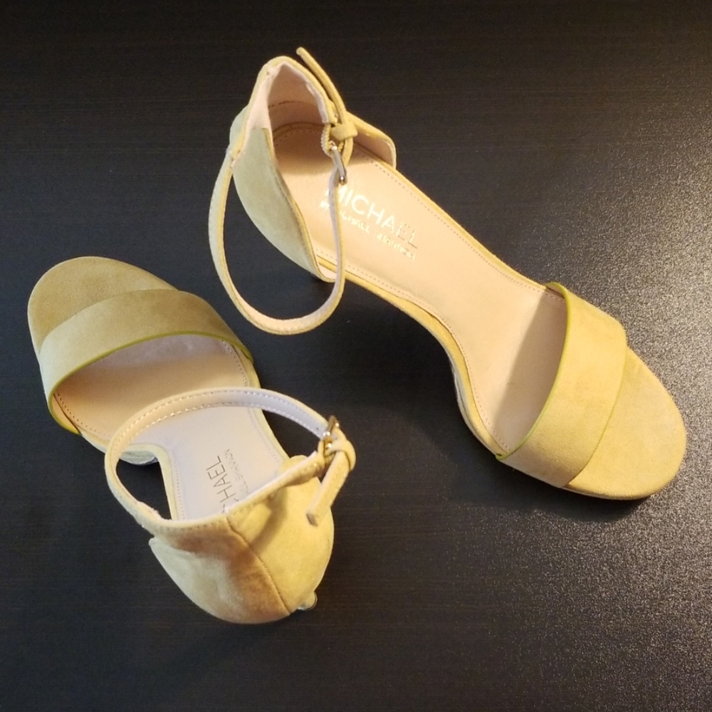 Michael Shannon Angelica yellow nubuck/suede shoe